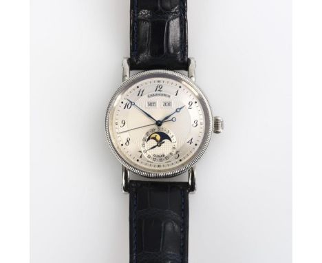             Herrenarmbanduhr "Lunar mit Vollkalender"Chronoswiss. Referenznr. CH 9323, Gehäusenr. 00128. Schweizer Automatikw