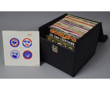 A Collection of Vintage 45rpm Records to Include Doctor and the Medics, Michael Jackson, Status Quo, Feargal Sharkey, Righteo