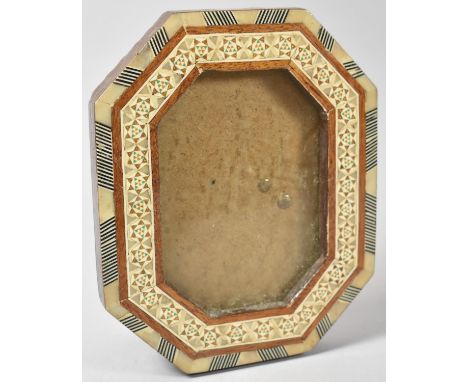 A Mid/Late 20th Century Vizagapatam Style Photo Frame with Easel Back Support, 17.5cm High 