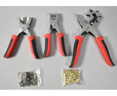 A Collection of Various Hole Punching Tools 
