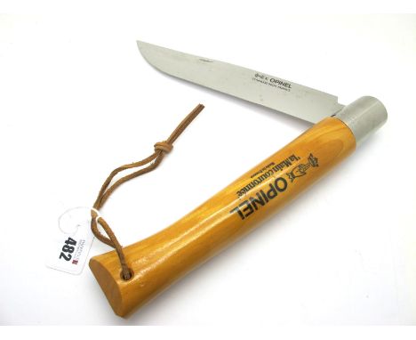 Opinel Shop Display Knife, wooden scales, 50cm open length. 
