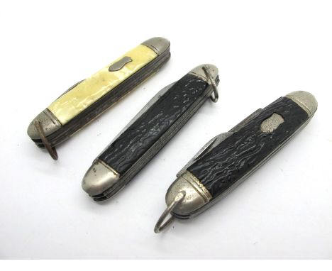 Richards of Sheffield - Single Blade, Can Opener, Bottle Opener and Saw; a Richards single blade, bottle opener, screwdriver;