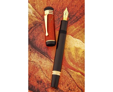 MONTBLANC, WRITERS EDITION, FRIEDRICH SCHILLER  A LIMITED EDITION FOUNTAIN PEN, NO. 13514/18000, 2000  Cap and Barrel: Black 