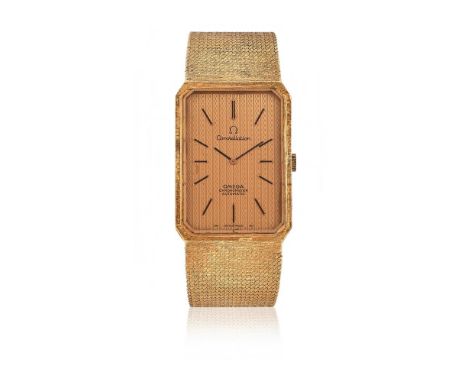 OMEGA, CONSTELLATION, REF. 8310 AN 18 CARAT GOLD BRACELET WATCH, NO. 273, CIRCA 1973Movement: Cal. 712, automatic, 24 jewels 