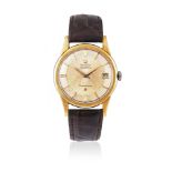 OMEGA, CONSTELLATION, REF. 14393 61 SC, A GOLD CAPPED WRISTWATCH WITH PIE PAN DIAL AND DATE