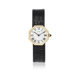 CARTIER, REF. 1499, AN 18 CARAT GOLD OCTAGONAL WRISTWATCH