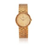 OMEGA, REF. 7093, A GOLD COLOURED BRACELET WATCH