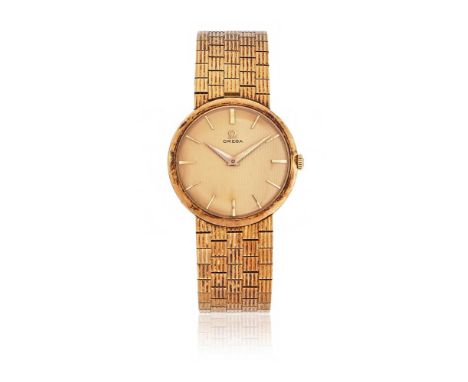 OMEGA, REF. 7093 A GOLD COLOURED BRACELET WATCH, NO. 395000, CIRCA 1970Movement: Cal. 511, manual wind, 17 jewels Case: Gold 