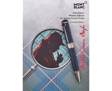 MONTBLANC, WRITERS EDITION, SIR ARTHUR CONAN DOYLE A LIMITED EDITION BALLPOINT PEN, NO. 00788/10000, 2021 Cap and Barrel: Tex