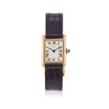 CARTIER, TANK, REF. 1703, AN 18 CARAT GOLD WRISTWATCH