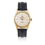 OMEGA, CONSTELLATION, REF. 14381 3 SC, A GOLD CAPPED WRISTWATCH WITH PIE PAN DIAL AND DATE