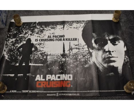 Two vintage movie cinema quad posters for 'Blow Out' John Travolta, and 'Cruising', Al Pacino
Blow Out in very good condition