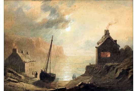 Henry Gastineau 1791 1976 Watercolour Cadgwith Cornwall