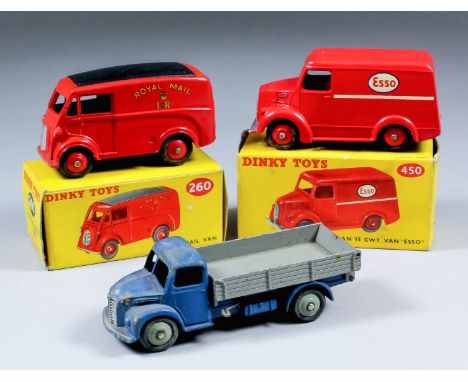 A Dinky Toys No. 450 "Esso" Trojan van (good condition), boxed, a Dinky No. 260 Royal Mail van (fair /good condition), boxed,