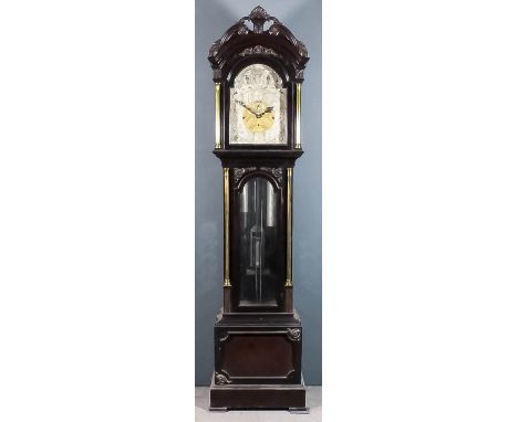 A late 19th Century dark mahogany longcase clock of large proportions, retailed by F.H. Wilbee of Herne Bay and dated 1898, w