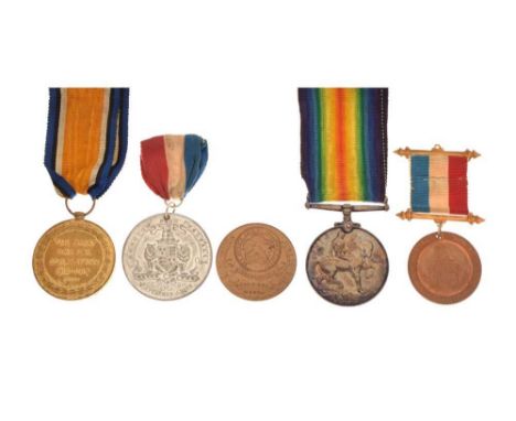 First World War medal pair awarded to Sergeant. G.S. Brown, Royal Army Medical Corps (421346 SJT. G. S. Brown. R.A.M.C, toget