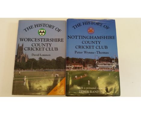 CRICKET, signed hardback editions, History of Nottinghamshire County Cricket Club by Wynne-Thomas (28 signatures), Hassan, Ha