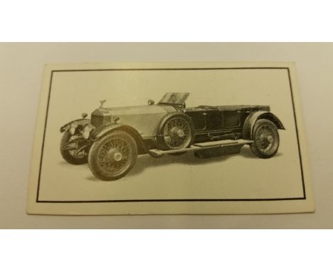 LODGE, Vintage Cars, 1915 Rolls Royce, Rugby trade issue, 76 x 43mm, EX