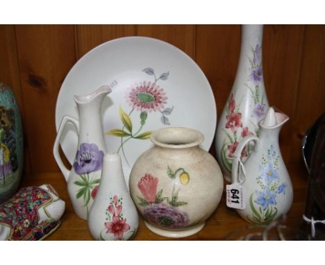 RADFORD POTTERY, to include cruet items, vases, etc (6)