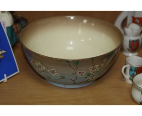 CLARICE CLIFF FOR WILKINSON & CO CERAMIC BOWL, decorated with blossom, diameter approximately 17.5cm
