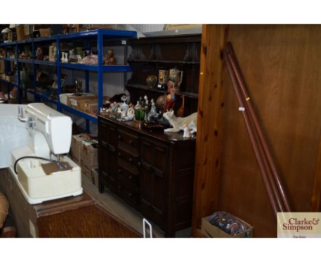 An Ercol style dresser fitted four central drawers