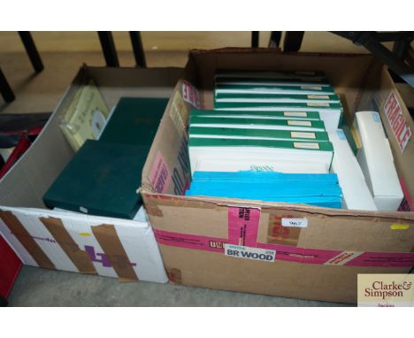 Two boxes of collectors plates to include; Royal Doulton, Spode etc.
