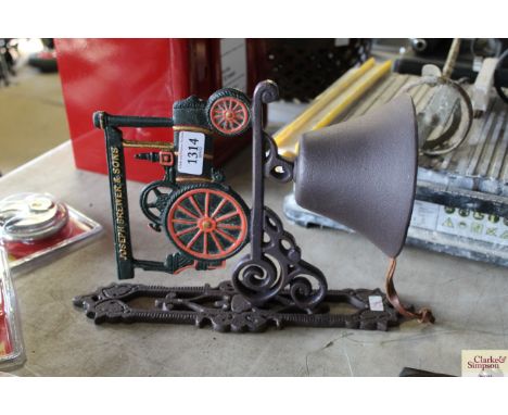 A door bell in the form of a steam engine (TS-196)