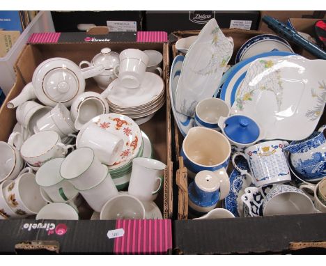 T.G Green, Aynsley, Copeland, Spode, Midwinter Tuscan Paragon, other China:- Two Boxes.