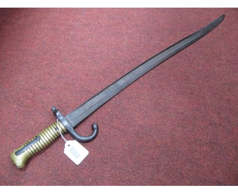 A c.1870 Chassepot Bayonet, missing scabbard.