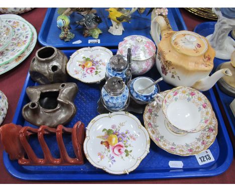 W &amp; R Teapot, Denby pin trays, Bretby ware, etc:- One Tray.
