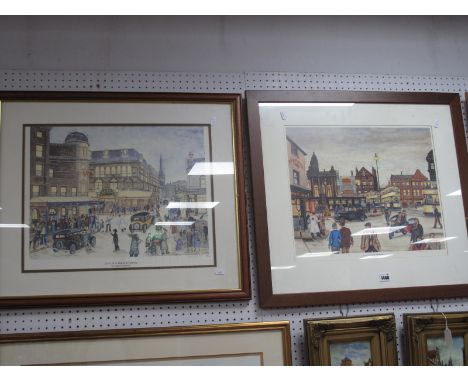 Terry Gorman (Sheffield Artist) 'Fitzalan Square' Limited Edition Colour Print of 350, 36 x 44cm Lyceum Theatre Royal, limite