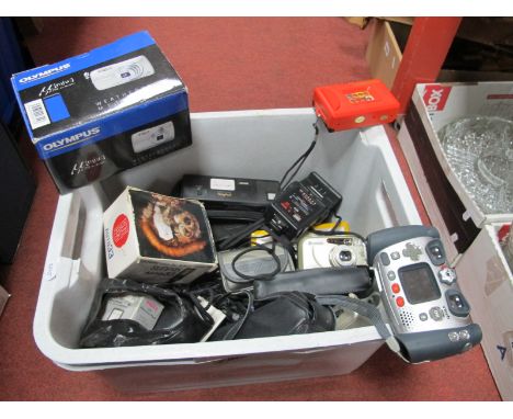 Nikon Camera, Olympus all weather camera and other camera's:- One Box.