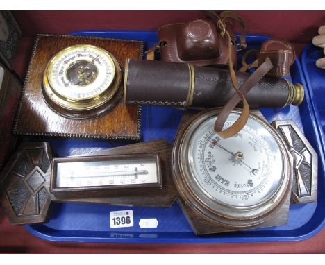1920's Wall Barometers, Telescope, Voigtlander Vito B Camera. 
