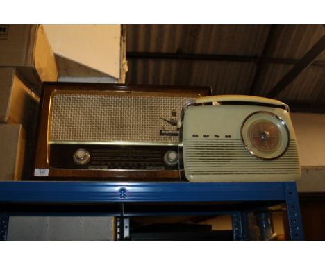 A PAIR OF VINTAGE RADIOS (GRUNDIG & BUSH)