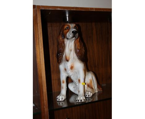 A LARGE CERAMIC DOG