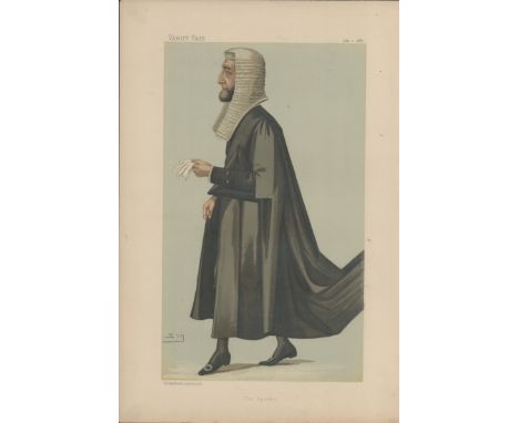 Vanity Fair print. Titled The Speaker. Subject Rt Hon A W Peel. Dated 2/7/1887. Approx size 14x11inch. Good condition. All au