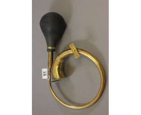 Vintage Brass Circular Car Horn
