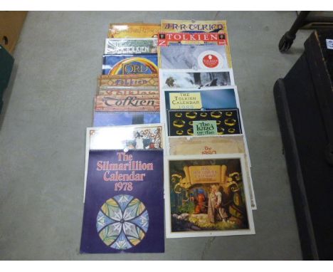 Seventeen vintage Tolkien calendars 