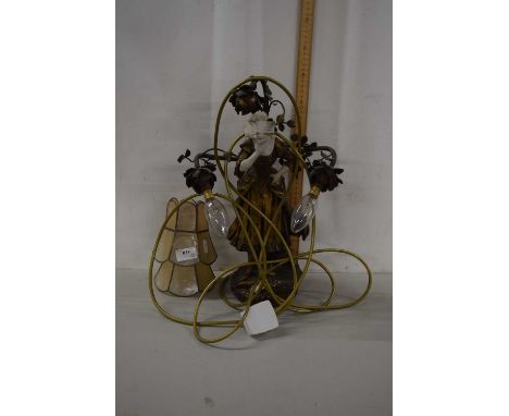 Figural double table lamp