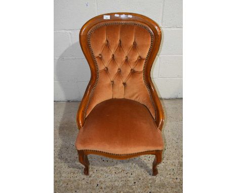 Victorian style button back nursing chair