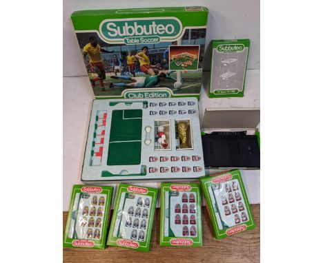 Subbuteo to include a Club Edition, additions teams, Watford, Tottenham, Liverpool, Arsenal and Scoreboard Location: 