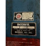 Benwil 5,500 lb. Capacity Above Ground Lift, Model TP-55, S/N 6010