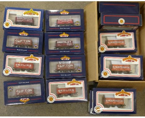 Fifteen Bachmann Branch-line OO gauge wagons and rolling stock, all boxed