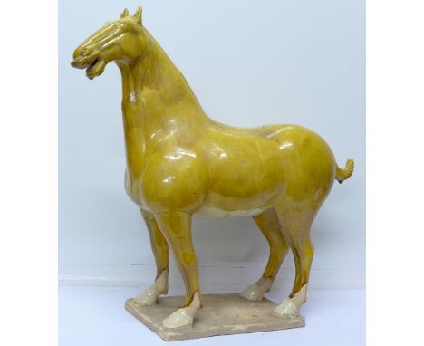A Chinese terracotta model of a horse, 49cm
