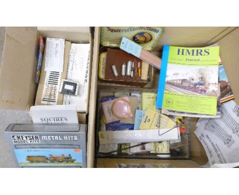 A Keyser MR Singe OO gauge kit, other model kits and modellers equipment, tools, etc.