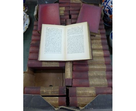 A box of 19th Century Waverley Novels, New Edition, thirty-five in total, published by Archibald Constable & Company, 14 Parl