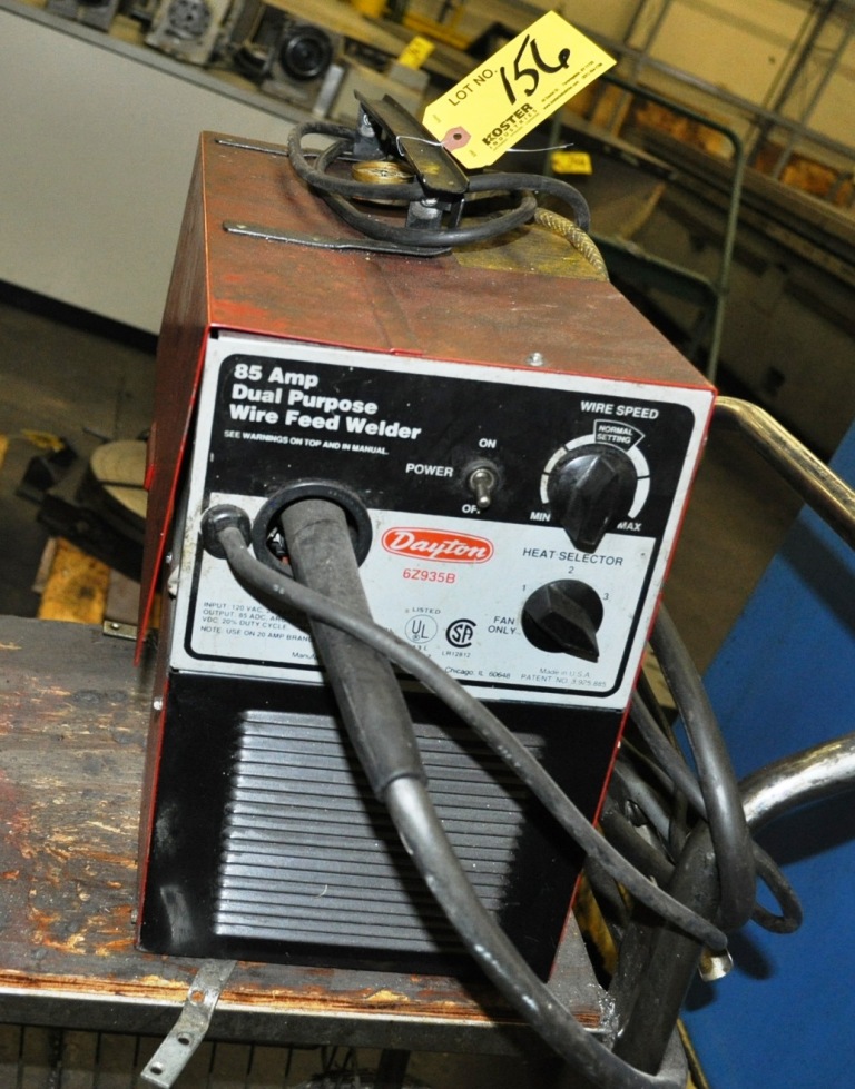 DAYTON MDL. 6Z935B 85-AMP WIRE FEED WELDER