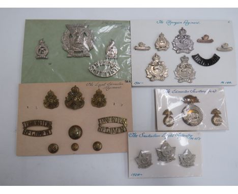Good Selection of Canadian Cap, Collar and Shoulder Titlescap badges include white metal Toronto Scottish ... KC white metal 