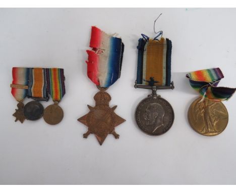 Small Selection of WW1 Medalsconsisting 1914 Star named to “682 L Cpl J R Came 4/D Gds” ... Silver War medal and Victory meda