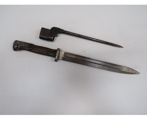 Imperial German Seitengewehr M1884/98 Bayonet10 inch, single edged blade with long fuller.  The forte marked “Weyersberg Kirs